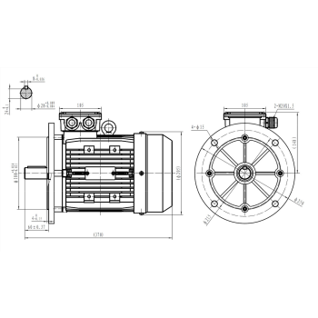 Silnik elektryczny 2,2kW 1400 obr/min. 100B5